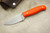LT Wright Knives Patriot - A2 Steel - Flat Grind - Orange G10 - Matte Finish