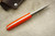 LT Wright Knives Patriot - A2 Steel - Flat Grind - Orange G10 - Matte Finish