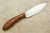 LT Wright Knives Small Northern Hunter - AEB-L Steel - Convex Grind - Desert Ironwood - Brass Pins - 2