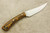 LT Wright Knives Small Swoop - Bocote Handle - Matte Finish / FREE Black Liners - 5