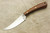 LT Wright Knives Small Swoop - Desert Ironwood Handle - Black Liners - Matte Finish - 2