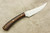 LT Wright Knives Small Swoop - Desert Ironwood Handle - Black Liners - Matte Finish - 4