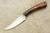 LT Wright Knives Small Swoop - Desert Ironwood Handle - Black Liners - Matte Finish - 5
