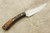 LT Wright Knives Small Swoop - Desert Ironwood Handle - Black Liners - Matte Finish - 5