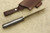 LT Wright Knives Sospes - Saber Grind - Gray and Black G10 - Matte Finish