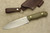 LT Wright Knives Sospes - Saber Grind - Green Canvas Micarta - Matte Finish