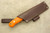 LT Wright Knives Sospes - Saber Grind - Orange G10 - Matte Finish
