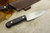 LT Wright Knives Sospes - Scandi Grind - Black Canvas Micarta - Matte Finish