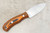 LT Wright Knives Woodland Pro 4.0 - A2 Steel - Saber Grind - Orange and Black G10 - Aluminum Corby Bolts - Matte Finish