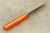 LT Wright Knives Woodland Pro 4.0 - A2 Steel - Saber Grind - Orange G10 - Aluminum Corby Bolts - Matte Finish