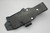 LT Wright Knives: "Deep Woods Xplorer" Genesis (Scandi Grind) Fixed Blade Bushcraft Knife w/ Black Canvas Micarta Handle Matte Finish - Kydex Sheath