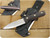 LT Wright Knives: "One Foot Into the Wild" Genesis (Scandi Grind) Fixed Blade Bushcraft Knife w/ Black Canvas Micarta Handle & Red Liners Matte Finish - Kydex Sheath