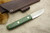 LT Wright Knives: Boattail Scandi Fixed Blade Knife w/ Green Curly Maple Handle - 1