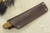 LT Wright Knives: Boattail Scandi Fixed Blade Knife w/ Natural Canvas Micarta Handle - Matte Finish