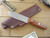 LT Wright Knives: Bushcrafter Mark II (Saber Grind) Fixed Blade Bushcraft Knife w/ Natural Canvas Micarta Handle - Polished Finish