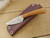 LT Wright Knives: Frontier Valley (Flat Grind) Fixed Blade Camping Knife w/ Natural Canvas Micarta Handle