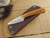 LT Wright Knives: Frontier Valley (Saber Grind) Fixed Blade Camping Knife w/ Natural Canvas Micarta Handle