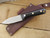 LT Wright Knives: Genesis (Flat Grind) Fixed Blade Bushcraft Knife w/ Black Canvas Micarta Handle