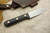 LT Wright Knives: Genesis AEB-L Stainless Steel (Convex Grind) Fixed Blade Bushcraft Knife w/ Black Canvas Micarta Handle - Red Liners