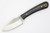 LT Wright Knives Great Plainsman - D2 Steel - Saber Grind - Black Canvas Micarta Handle - Polished Finish