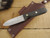 LT Wright Knives: Hevi Bushcrafter (Saber Grind) Fixed Blade Knife w/ Black Canvas Micarta Handle - Matte Finish