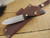 LT Wright Knives: Hevi Bushcrafter (Saber Grind) Fixed Blade Knife w/ Desert Ironwood Handle - 5