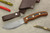 LT Wright Knives: JX2 Jessmuk (Scandi Grind) Fixed Blade Knife w/ Orange & Black G10 Handle - Matte Finish