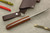 LT Wright Knives: JX2 Jessmuk (Scandi Grind) Fixed Blade Knife w/ Orange & Black G10 Handle - Matte Finish