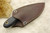 LT Wright Knives: JX3 (Convex Grind) Fixed Blade Knife w/ Black Canvas Micarta Handle - Matte Finish