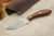 LT Wright Knives: Large Northern Hunter (AEB-L Steel) Flat Grind Fixed Blade Bushcraft Knife w/ Natural Canvas Micarta Handle