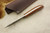LT Wright Knives: Large Northern Hunter (AEB-L Steel) Flat Grind Fixed Blade Bushcraft Knife w/ Natural Canvas Micarta Handle