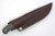 LT Wright Knives Patriot - A2 Steel - Flat Grind - Black Canvas Micarta Handle - Orange Liners