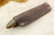 LT Wright Knives: Small Northern Hunter (AEB-L Steel) Flat Grind Fixed Blade Knife w/ Green Canvas Micarta Handle - Orange Liners