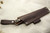 LT Wright Knives: Woodsman Pro (Saber Grind) Fixed Blade Knife w/ Desert Ironwood Handle - Orange Liners - 3