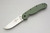 Ontario RAT Model 1 Folding Knife - 3.625" D2 Steel Satin Finish Blade - OD Green Nylon Handle - 8867OD