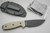 Ontario RAT-3, 3.4" Black 1095 Fixed Blade Knife w/ Micarta Handle & Black Plastic Sheath