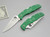Spyderco Knives: Endura 4 (Full Flat Grind) Folding Pocket Knife w/ Green Textured Fiberglass Reinforced Nylon Handle