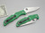 Spyderco Knives: Endura 4 (Full Flat Grind) Folding Pocket Knife w/ Green Textured Fiberglass Reinforced Nylon Handle