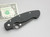 Spyderco Knives: Military (Full Flat Grind Black Blade) Folding Pocket Knife w/ Black Textured G10 Handle