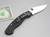 Spyderco Knives: Military (Full Flat Grind) Folding Pocket Knife w/ Black Textured G10 Handle