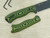 TKC: G10 Handle for Becker BK15, 16, 17, 18 - Neon Green & Black