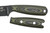 TKC: G10 Handle for ESEE Izula 2 - Green & Black, 2X2