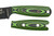 TKC: G10 Handle for ESEE Izula 2 - Neon Green & Black