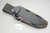 TKC: ESEE 6 Kydex Sheath w/ Slide Lock and Leather Backer, Black w/ Orange Rivets