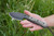 TOPS Knives American Trail Maker, ATM-01  - Black Traction Coated Blade - Black Linen Micarta Handle