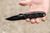 TOPS Knives C.A.T., 200H-01 - Hunter Point - Black Traction Coated Blade - Black G10 Cryptic Cyber Scales