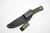 TOPS Knives Fieldcraft 154CM Stainless (By Brothers of Bushcraft), BROS-154-GCM - Tumble Finished 4.75" Blade - Green Canvas Micarta Handle