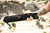 TOPS Knives Longhorn Bowie Black River Wash, LONGB-BRW - Black River Wash 6.75" Blade - Black Linen Micarta Handle