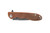 TOPS Knives Mini Scandi Folder, MSF-4.0 - Tumble Blade Finish - Tan Canvas Micarta Handle