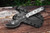 TOPS Knives Skullcrusher's Extreme Sidekick, SXS-01 - Black Traction Coating Finish - Black Linen Micarta Handle